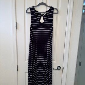 C&C California | Navy and White Striped | Maxi Dress | Women’s Medium